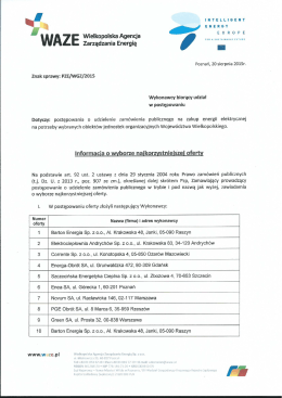 Wielkopolska Agencja Zarządzania Energią Sp. z o.o.