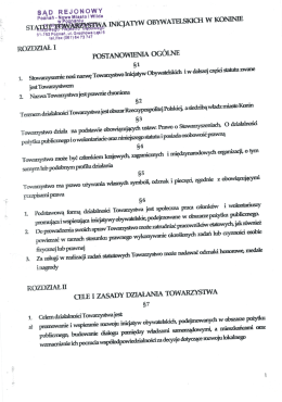Statut Towarzystwa Inicjatyw Obywatelskich