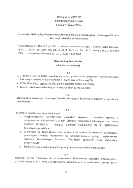 Uchwała Nr Vll/52/15