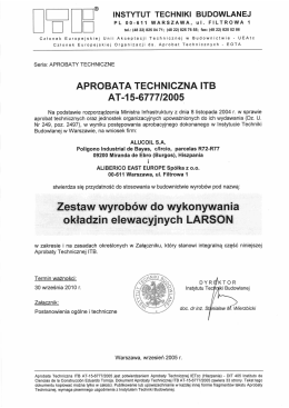 INSTYTUT TECHNIKI BUDOWLANEJ