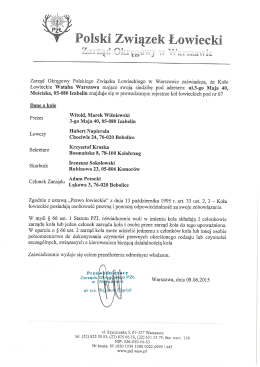 2015-06-08 WYCIĄG z Rejestru KÓŁ po WZ 2015