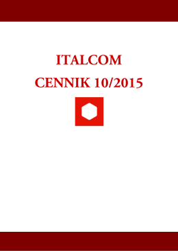 ITALCOM CENNIK 10/2015