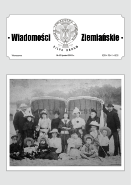 ISSN 1641-4500 Warszawa - Polskie Towarzystwo Ziemiańskie