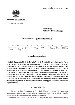 Treść rozstrzygnięcia