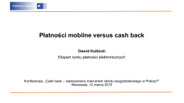 Płatności mobilne versus cash back