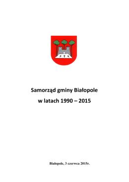 Samorząd gminy Białopole w latach 1990 – 2015