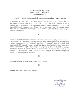 VIII/61/2015 - Gmina Głogów