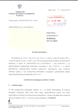Wynik kontroli