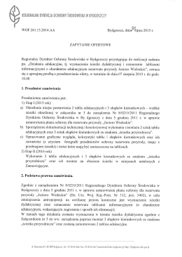 Zapytanie ofertowe - Regionalna Dyrekcja Ochrony Środowiska w