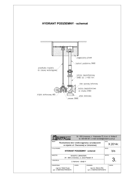 HYDRANT PODZIEMNY - schemat