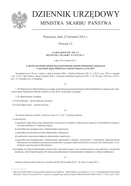 pdf, 929.08 KB - Dziennik Urzędowy Ministerstwa Skarbu Państwa