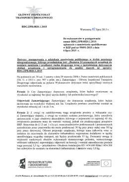 Wyjaśnienia SIWZ _10.07.2015 - Główny Inspektorat Transportu