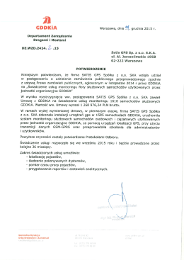 GDDKiA - Satis GPS