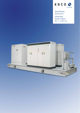 Integrated Power Station IPS 1.1 | IPS 2.0 Specyfikacja techniczna