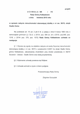 10. w sprawie nabycia nieruchomości stanowiącej działkę o nr ew