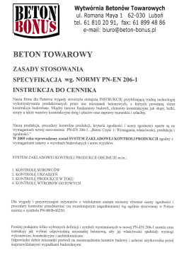 Więcej - Beton Bonus