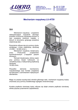 Mechanizm rozpyłowy LU-ATDI