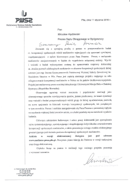 Plusa Piła, dnia 11 stycznia 2016 r.