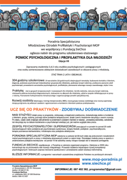 POMOC PSYCHOLOGICZNA I PROFILAKTYKA DLA MŁODZIEŻY