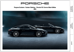 Program Exclusive / Custom Tailoring – Porsche 911 Carrera Black
