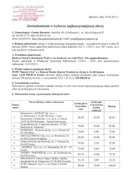Zawiadomienie o wyborze najkorzystniejszej oferty 648.49 KB pdf