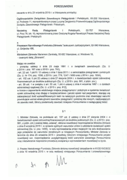 Porozumienie pomiędzy Ogólnopolskim Związkiem Zawodowym