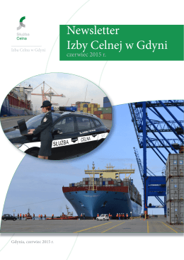 Newsletter Izby Celnej w Gdyni - czerwiec 2015 r