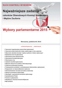 RKW_Parlament_2015_Najważniejsze zadania czlonków OKW i