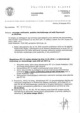 Jak rozliczamy się za rok 2015