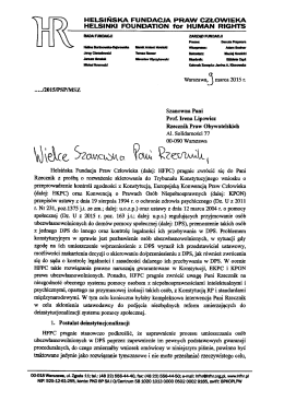 tutaj - Helsińska Fundacja Praw Człowieka