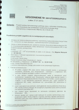 załącznik nr 7- uzgodnienie z orange polska