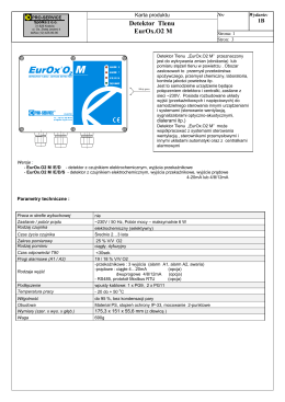 Karta produktu - EurOx.O2_M - Pro