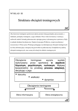 Struktura obciążeń treningowych - (pdf 209KB)