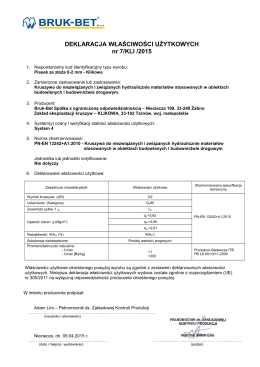 PDF DWU nr 7 KLI 2015 - Piasek ze złoża 0-2 mm - Bruk-Bet