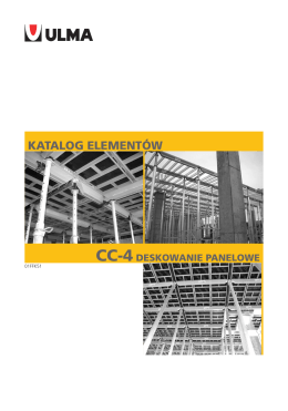 Katalog elementów Deskowanie panelowe CC-4