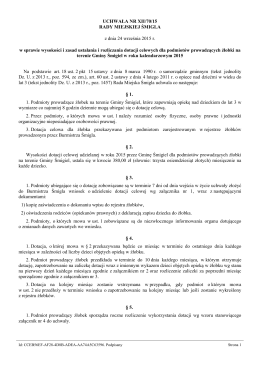 Uchwała Nr XII/70/15 z dnia 24 września 2015 r.