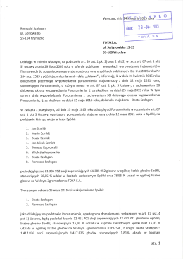 Załącznik do raportu