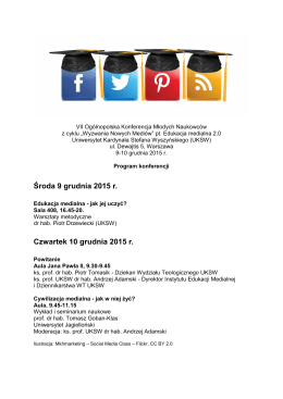 Program konferencji 2 - Uniwersytet Kardynała Stefana