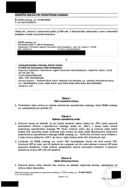 R&aacute;mcov&aacute; zmluva pri operat&iacute;vnom leasingu - 2.51 MB