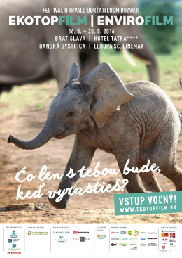 Page 1 FESTIVAL 0 TRVALO UDRŽATEĽNOM ROZVOJ EKOTOP