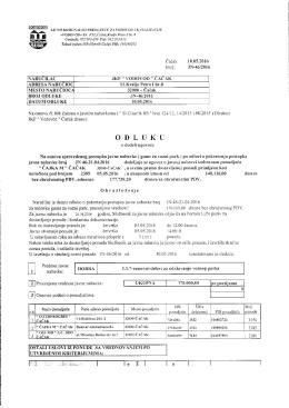 10.05.2016. ЈН 046 - Одлука о додели уговора (резервни делови