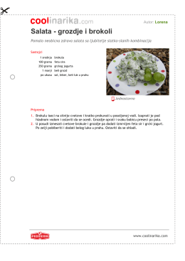Salata - grozdje i brokoli