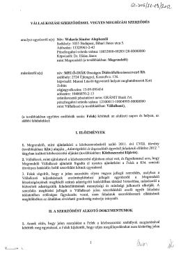 Szerződ&eacute;s - Wekerle S&aacute;ndor Alapkezelő