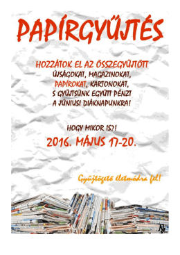 Page 1 PAP&Iacute;RGy&uacute;n&eacute;s HOZZ&Aacute;TOK EL AZ &Ouml;SSZEGYŰJT&Ouml;TT