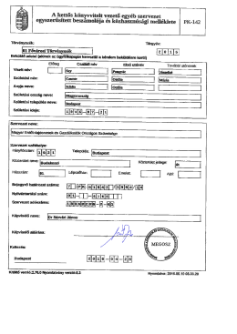 MEGOSZ 2015. &eacute;vi m&eacute;rlege