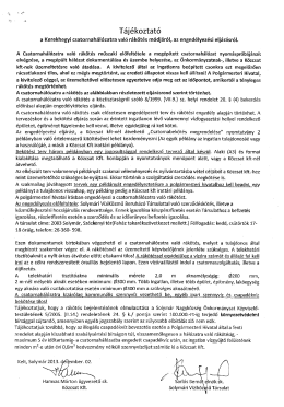 Page 1 Tájékoztató a Kerekhegyi csatornahálózatra való rákötés