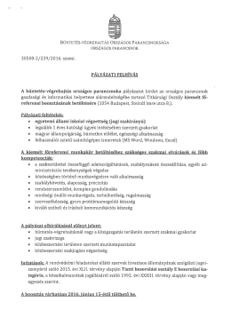 BvOP GIH Titkársági Osztály