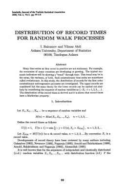 Print this article - ISTATISTIK, Journal of the Turkish Statistical