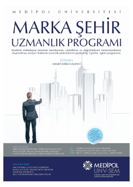 Page 1 M E D İ P O L Ü N İ V E R S İ T E S İ MARKA ŞEHİR