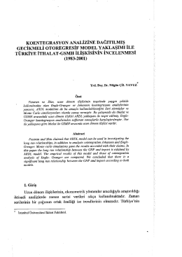 PDF ( 0 ) - İstanbul &Uuml;niversitesi